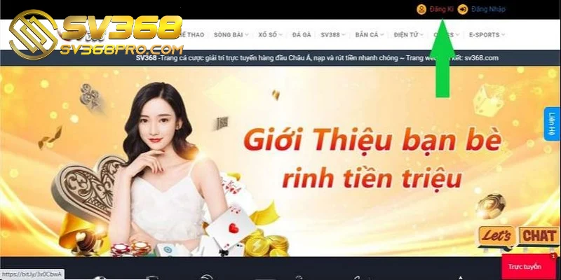 Điều kiện đăng ký SV368 thành công cho anh em tân thủ